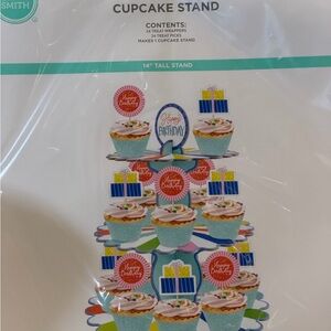 CRAFT SMITH Cupcake Stand with Blue and Red Accents #1